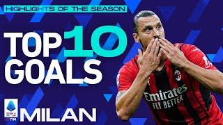 Every clubs top 10 goals Milan  Top 10 Goals  Highlights of the Season  Serie A 202122 [upl. by Aggie193]