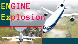 Jumbo Jet Flight Simulator Walkthrough Lockheed Tristar Fiery Takeoff Engine Explosion [upl. by Alig]