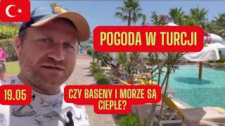 🇹🇷Turcja  POGODA 1905 Pomiary temperatury morza i basenów Alanya 17 [upl. by Glogau643]