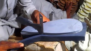 Making Handmade Arabic Sandal With Simple Tools  Shoe Making Carftsmen [upl. by Leirza314]