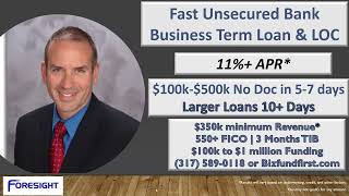 Unsecured Bank Term Loan  601 FICO  Funded in 5 Days  Low Doc Loan [upl. by Llig]