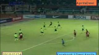 AFC League 2010 Persipura vs Jeonbuk  5 [upl. by Eedolem]