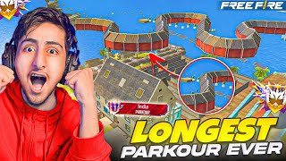 Longest Parkour In Free Fire History😱😍Super Long🤣As Gaming  Free Fire India [upl. by Pyotr]