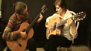 La Paloma  as performed on guitar by Mary Joyce Higgins and Linda Kay Thompson [upl. by Oiciruam578]