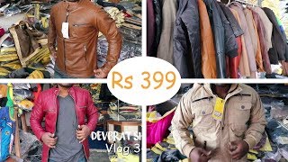 Woolen And Leather Jackets in Delhi Wholesale Market I Mens CasualDaily Jacket [upl. by Slemmer]