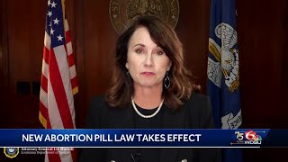 New abortion pill law takes effect [upl. by Dnalyag218]