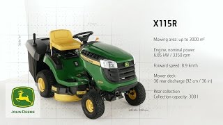 Trattorino Tosaerba di John Deere X115R [upl. by Aspia]