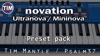 ALL NEW  Novation Ultranova or Mininova Sounds  Patches  Presets [upl. by Latham673]