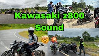 Kawasaki z800 sound and public reaction 🤩​⁠ndmogvlog9797 ​⁠snrider ​⁠dragrider899 💥🤯 [upl. by Aninad86]