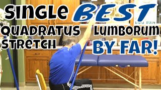 Single BEST Quadratus Lumborum Stretch By Far [upl. by Cini424]