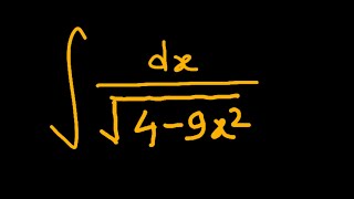 Solving the Integral ∫ dx  √4  9x²  StepbyStep Guide [upl. by Razal940]