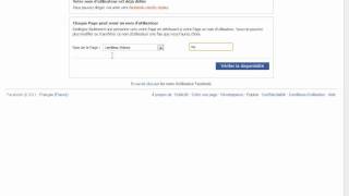 Modifier le lien URL dune page Facebook [upl. by Niboc685]