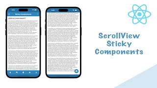 Implementa Componentes Sticky con ScrollView en React Native [upl. by Acenahs]