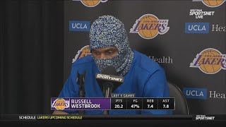 Russell Westbrook Postgame Interview  Los Angeles Lakers lose to the Los Angeles Clippers 111110 [upl. by Lita]