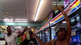 Security Guard Deals With Women On Dope In a Liquor Store [upl. by Kirch]