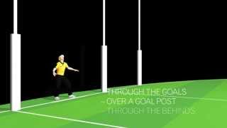 AFL Goal Umpiring  Positioning [upl. by Ailedamla564]