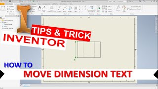 Inventor How To Move Dimension Text [upl. by Giule]