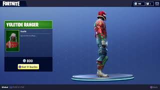 Fortnite Yuletide Ranger Outfit  Uncommon Battle Royale Character for Vbucks [upl. by Nibot]