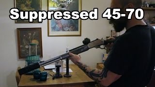 Suppressed Marlin 1895 SBL guide gun in 4570 [upl. by Hgierb297]