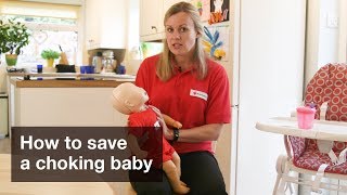 Baby First Aid How to save a choking baby [upl. by Aleira]