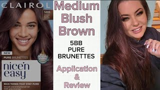 Nicen Easy by Clairol  Medium Blush Brown  Application amp Review [upl. by Gemoets]