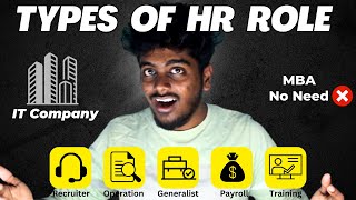 Easy HR Roles to get a job in IT Companies without MBA  Types of HR in IT sector in tamil  2023 [upl. by Hardman]