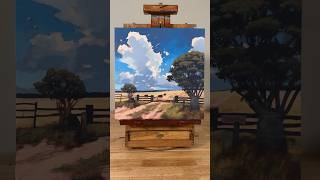 Painting process for Western Downs start to finish art painting [upl. by Udale]