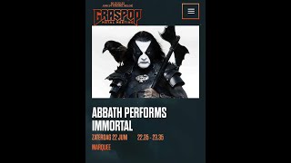 Graspop 2024  Abbath Performs Immortal [upl. by Nitsirc]