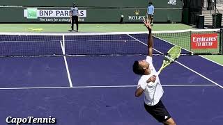 Felix Auger Aliassime Serve Sequence Practice amp Slow Motion 🎾 [upl. by Eitsirk45]