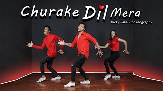 Churake Dil Mera Dance Video With Tutorial  Vicky Patel Choreography [upl. by Pressman]