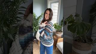 Granny Pop Pullover Crochet Along Easy crochet top down sweater pattern crochetpattern crochet [upl. by Truitt256]