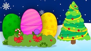 3 Huevos de Pascua Sorpresa Gigantes de Colores con Regalos de Navidad 1 🎄 Plim Plim [upl. by Rhiana]