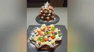 Pandoro Farcito con crema Chantilly e Frutta [upl. by Nerhe]