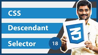 CSS Descendant selector  CSS Tutorial 18 [upl. by Fillian]