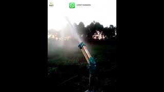 Super simple sprinkler irrigation system installation complete process yuzuak JET 50 Rain gun tast [upl. by Esinyl]