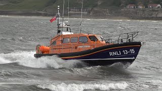 Lifeboat launches into the sea and gets recovered by a large tractor [upl. by Freeborn566]