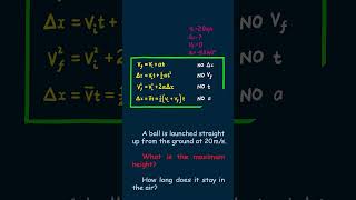 1D Projectile Motion Made EASY in Physics PT 3 physics apphysics apphysics1 projectilemotion [upl. by Gitt]