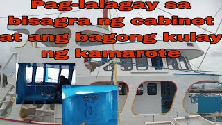 Paglalagay sa bisagra ng cabinetAng bagong kulay ng kamarote [upl. by Eladnyl]