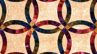 Double Wedding Ring part 1 quilt video by Shar Jorgenson [upl. by Aisyle102]