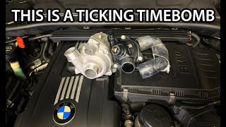 BMW E90 335i N54 Water Pump DIY [upl. by Milewski]