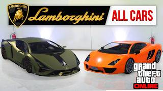 Complete List of Lamborghini Cars in GTA 5 Online [upl. by Dahsar664]