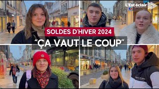 Les soldes dhiver 2024 quotvalent le coupquot selon les Aubois [upl. by Llednek]