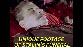 The Death Of Stalin Unique Propaganda Footage Shows Dictators Funeral [upl. by Vincenz]