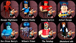 BRUNOS FAMILY PRISON RUNESCAPE MR NIGHTMARE SCHOOLEPIC SCHOOL ESCAPEICE CIRCUS BARRYS PRISON [upl. by Eenert985]