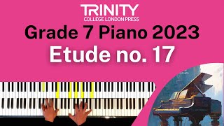 TRINITY Grade 7 Piano 2023  Etude no 17 in G minor Montgeroult [upl. by Ardekan]