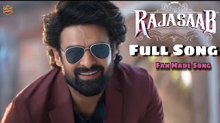 Raja Saab Full Title Song 🎵  AI Made Blockbuster prabhas rajasaab [upl. by Ocram]