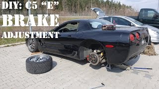 How to adjust E brake on C5C6 Corvette [upl. by Anigroeg]