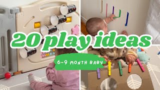 20 cheap and fun games for 69 month old baby no screen time [upl. by Wylde]