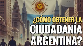 ¿Cómo obtener la Ciudadanía Argentina ¡Leer descripción yo comentario fijado [upl. by Halac]