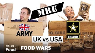 US vs UK Military MREs  Food Wars  Insider Food [upl. by Bailar41]